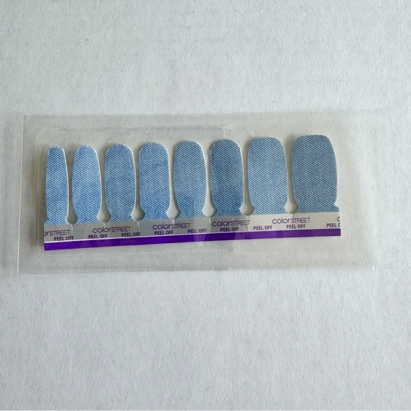 *Exclusive* Color Street: Denim Diva | Light Blue Jeans Twill Western Cowboy - Picture 5 of 13